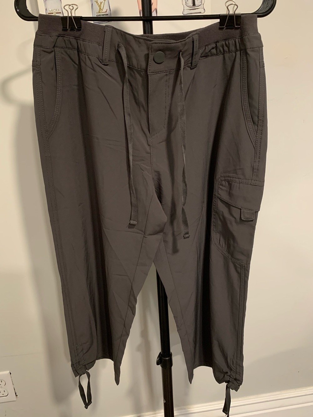 NWT Style & Co. Women's Gray Drawstring Capris